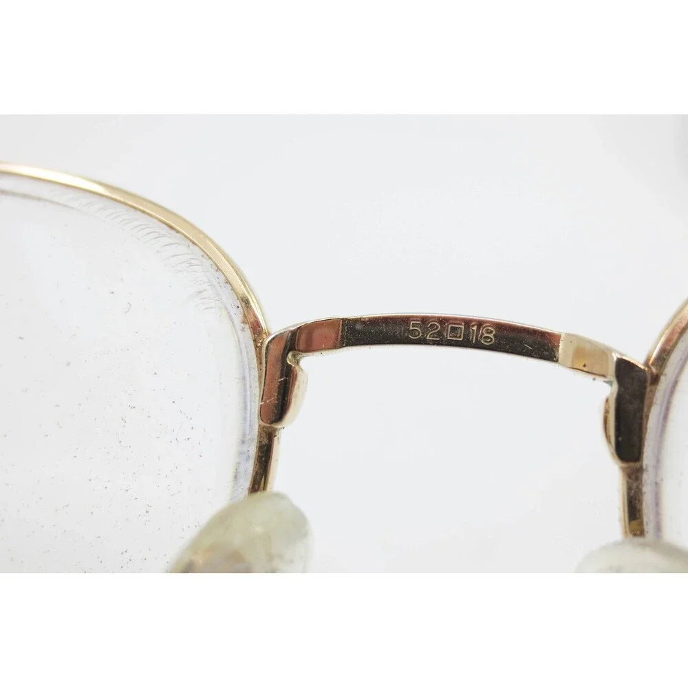 Swank Eyewear Marcy 516-842 Gold Oval Eyeglass Frames 52-18-140 Vintage Style